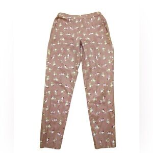 J. Crew Blush Pink Floral Trousers